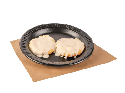 Fresh Baked Biscuit With Gravy