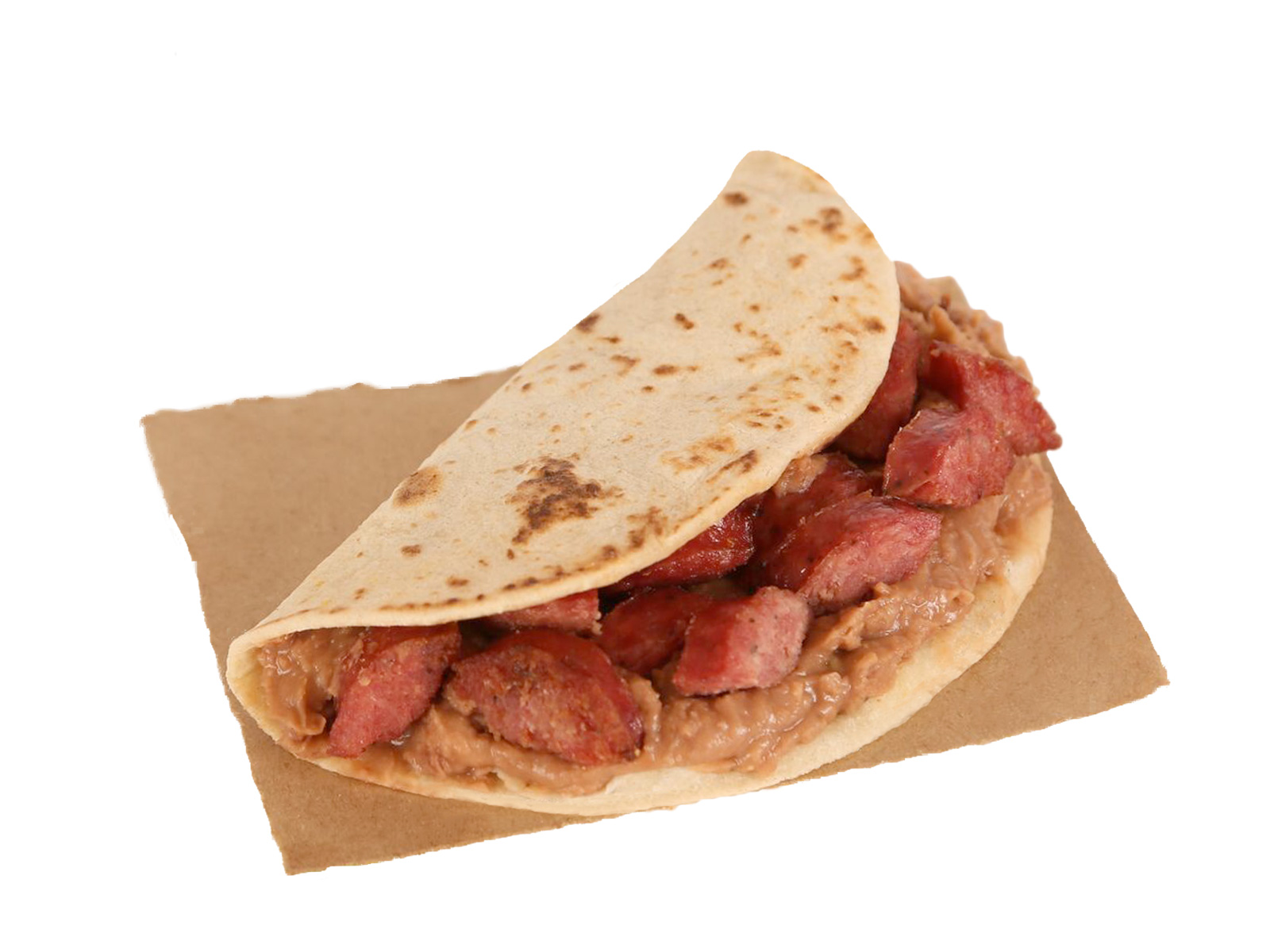 Bean and Sausage Taco