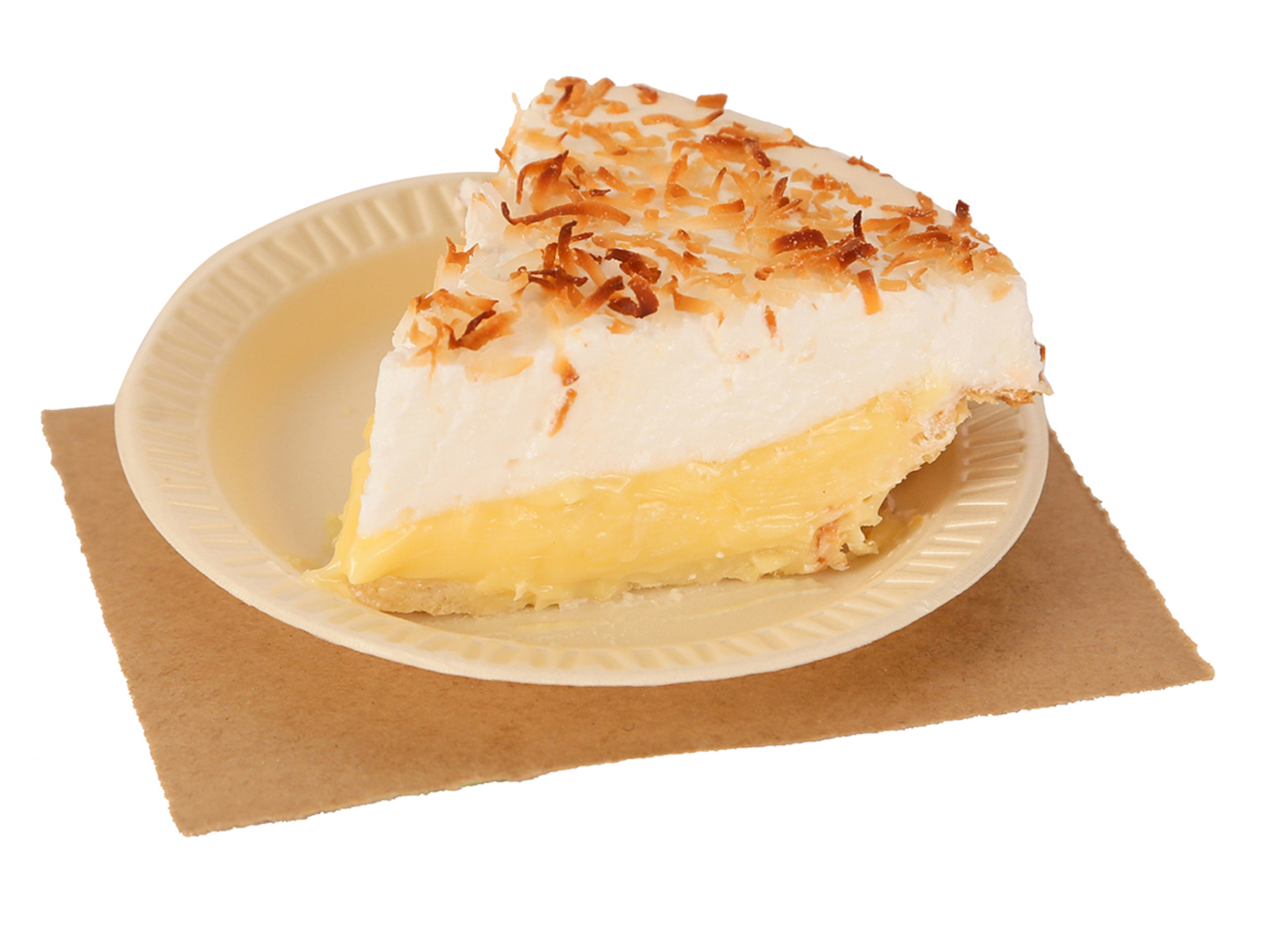 Slice of Coconut Meringue Pie