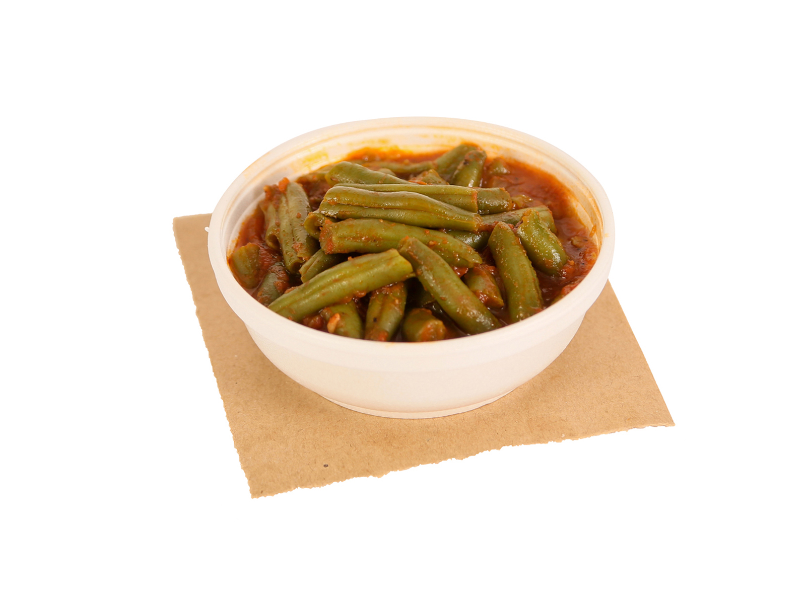 Portion of green beans