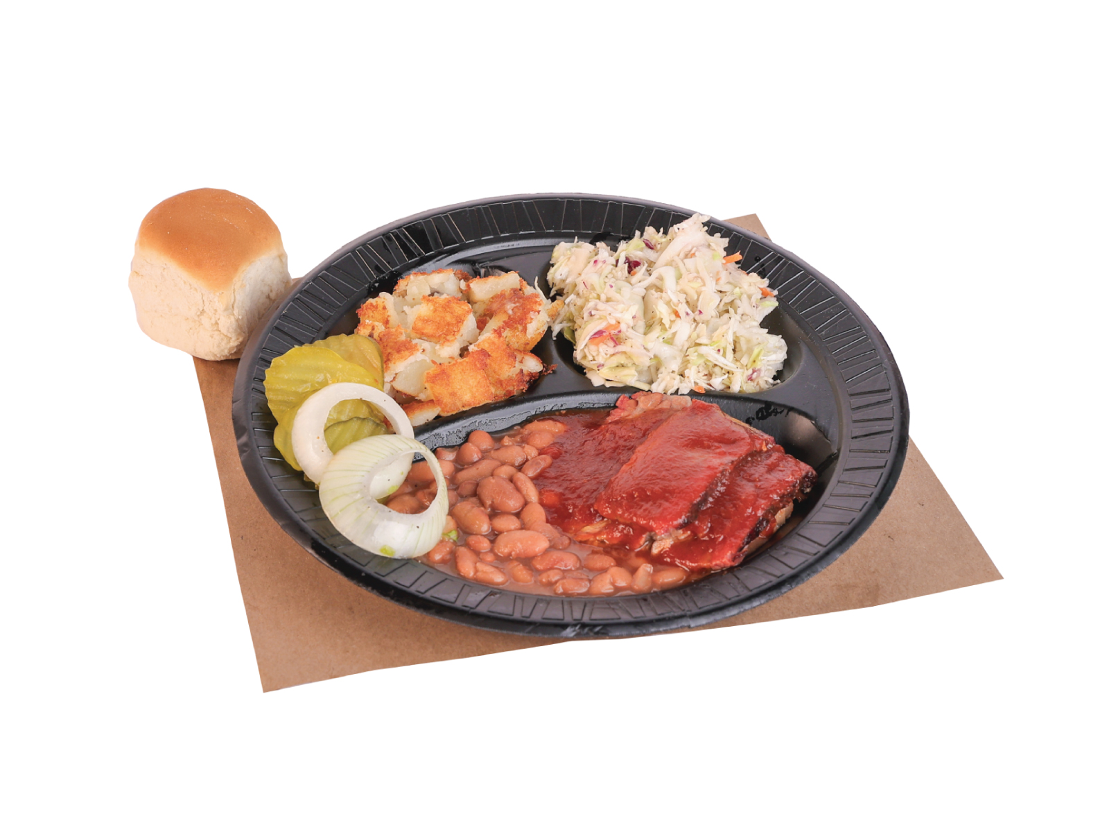 Regular plate 1 meat and 3 sides.