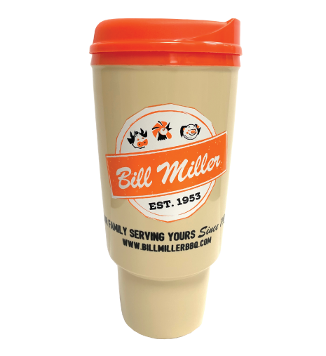 Details about   Vintage Bill Miller Mug 34 Oz Texas Tea Bucket Bar-B-Que Aladdin Cup Tan 