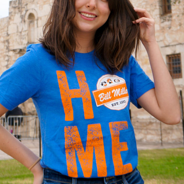 Girl wearing Bill Miller Home Tshirt