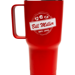 Red Bill Miller 32 oz tumbler with handle