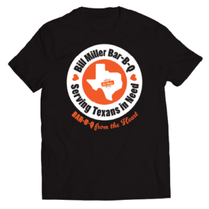 Image of "Bill Miller Bar-B-Q Serving Texans in Need" T-shirt