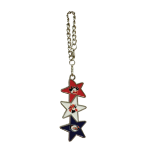 Star charm red, white, and blue with each a Bill Miller animal head